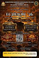 Echelon '26 Entrepreneurship Fest Poster